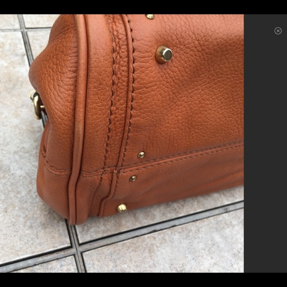 Besso caramel leather paddington lock bag - Picture 8 of 13